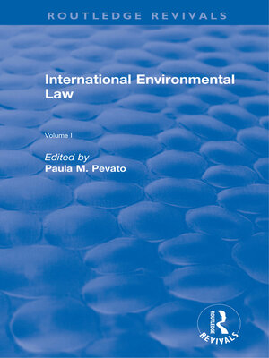 cover image of International Environmental Law, Volume I